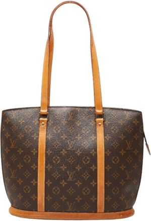 Louis Vuitton Brown Pvc Leather Shoulder Bag Tote Bag (Pre-Owned)