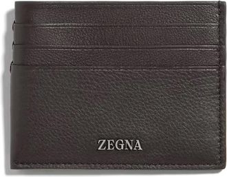 Ermenegildo Zegna Wallets & Cardholders, male, Brown, Size: ONE SIZE Simple Card Case