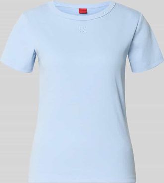 HUGO BOSS Regular Fit T-Shirt aus Baumwoll-Mix Modell DELORIS in Hellblau, Gr&ouml;&szlig;e XL