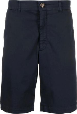 Brunello Cucinelli Hombre, Pantalones cortos, Azul, Talla: 2XL