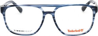 Timberland TB50033 Rectangular Acetate Eyeglasses - Blue