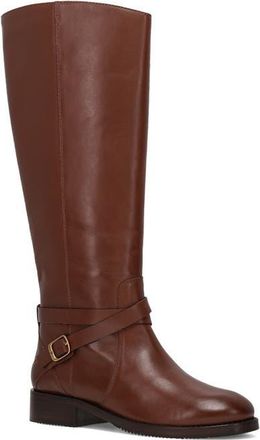 Frye Melissa Belted Knee High Riding Boot in Walnut at Nordstrom, Size 8.5