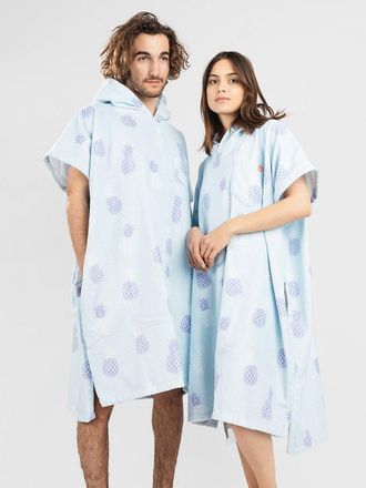 After Pineapple Surf Poncho azul
