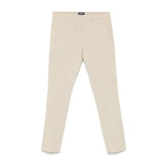 Dondup Beige Trousers with Front Fastening