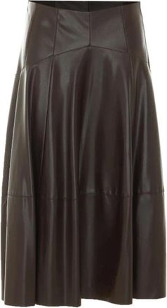 Liu Jo Black Skirts - female - Liu Jo - Midi Skirts - Brown - S - Skirts