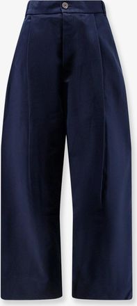 STUDIO NICHOLSON Pantaloni vita alta in cotone - STUDIO NICHOLSON - gender_Man