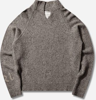 ERL Men s Slit-Neck Sweater Grey