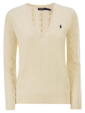 Polo Ralph Lauren kabeltrui van wol en kasjmier