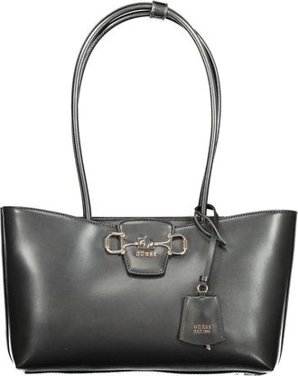 Guess Nero Poliuretano Woman Womens Handbag