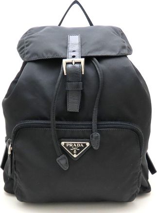 Prada Black Nero Nylon Backpack (Pre-Owned)
