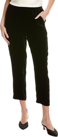 Eileen Fisher Petite Velvet Tapered Silk-Blend Pant