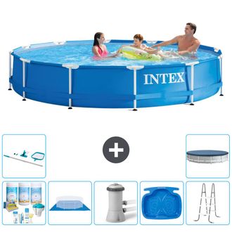 Intex Piscina Con Estructura Redonda - 366x76 Cm - 7-piezas S20435