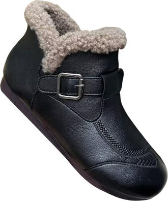 Generic Gumboots for Women Warm Boots Soft and Comfortable Can Adapt To The Cold and Harsh Environment Softinos Boots Women (Black, 5.5)