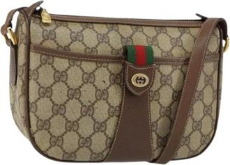 Gucci Pre-owned Cross Body Bags, female, Beige, Size: ONE SIZE Pre-owned Plastic Cross Body Bag