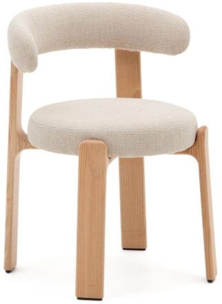 K Home Massiver Design Esszimmerstuhl Granyte - Natural/Beige