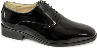 Montecatini Oxford Black Patent Leather Shiny Evening or Dinner Suit Shoes - 12 UK