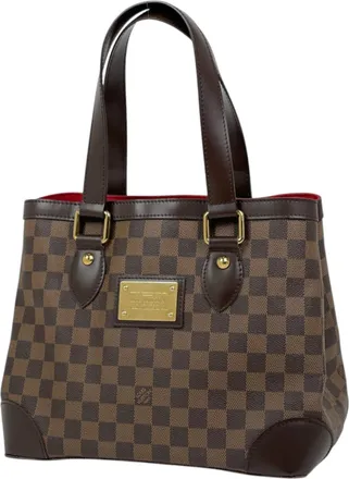 Louis Vuitton Damier Brown Damier Canvas Tote Bag (Pre-Owned)
