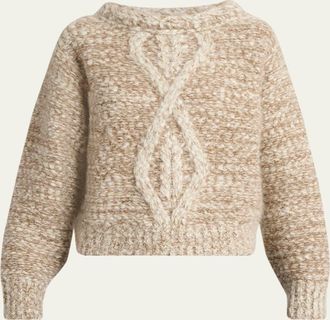 Isabel Marant Dorota Cable-Knit Sweater