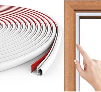 OEM Burlete Para Puerta Y Ventana Con Aislamiento Ac&uacute;stico Y De Fr&iacute;o, Burlete De Goma Tipo D De 15 M, Tira De Sellado Autoadhesiva, Tira De Calafateo De P
