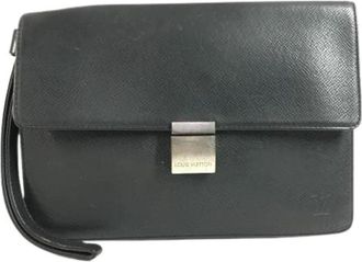 Louis Vuitton Pre-owned Clutch Bag - Heren - Vintage Clutch - Zwart - ONE Size - Leer - Vintage