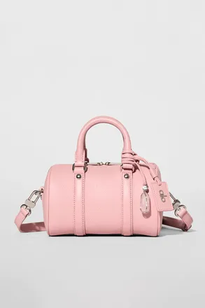 Alo Mini Voyage Bag in Vintage Pink Leather