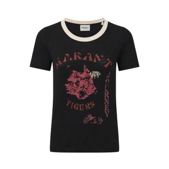 Isabel Marant Dames, Tops, Zwart, Maat: L Linnen