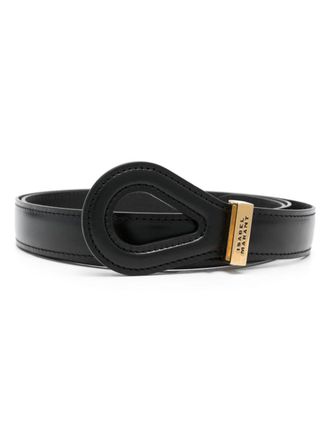 Isabel Marant Brindi leather belt - women - Calf Leather - 85 - Black