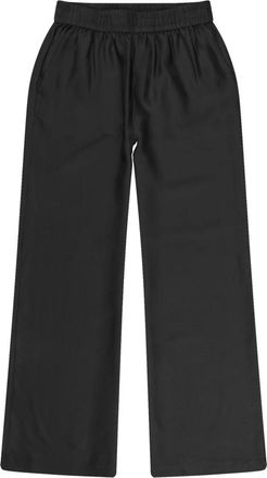 Munthe Elegante Wijde Pijp Broek Zwart - Dames - Wijde Broeken - Zwart - S - Broeken