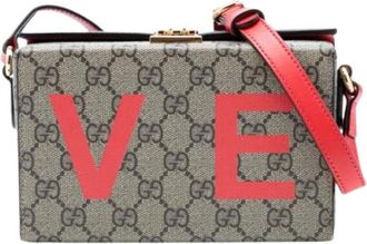 Gucci Pre-owned Cross Body Bags, female, Multicolor, Size: ONE SIZE Pre-owned Canvas Crossbody Bag