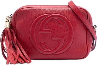 Gucci Pre-owned Cross Body Bags, female, Red, Size: ONE SIZE Pre-owned Shoulder Bag with Tassel
