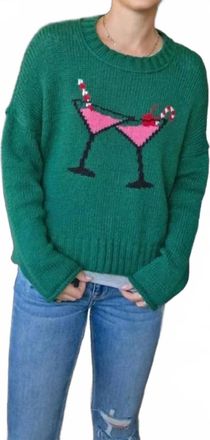 Wooden Ships Chin Chin Crew Sweater In Gemstone Pine