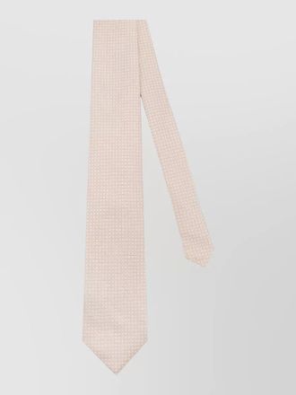 Tom Ford silk slim tie micro pattern design