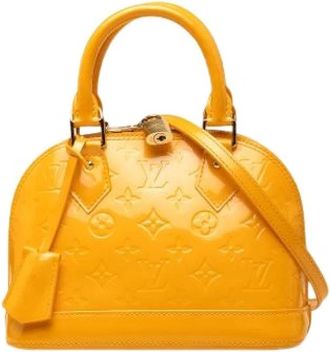 Louis Vuitton Pre-owned Alma BB - Dames - Vintage Handtas - Geel - ONE Size - Leer - Vintage
