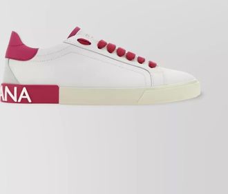 Dolce & Gabbana PORTOFINO leather logo sneakers