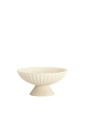 Light & Living Cuenco Blanco De Pl&aacute;stico Con Estilo Light & Living Shila