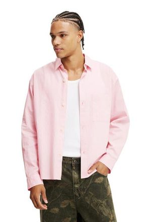 Cotton On Mens Hampton Long Sleeve Shirt in Soft Pink at Nordstrom, Size X-Large