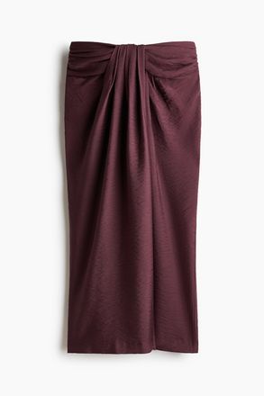 H&M Jupe mit Twistdetail - Red