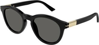 Gucci Web Heren Zonnebril Gg1501S 001 - unisex - Accessoires - Zwart - Maat: 52 MM