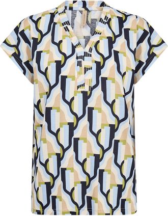 Soyaconcept Tunikashirt SOYACONCEPT SC-FELICITY AOP 533, Damen, Gr. XXL, windsurfer combi, Single Jersey, Obermaterial: 50% Baumwolle, 50% Viskose, bedruckt, figu