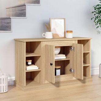 Berkfield Home Sideboard Sonoma Oak 100x35.5x60 cm Engineered Wood in Tan