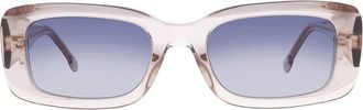 Carrera Blue Shaded Rectangular Ladies Sunglasses CARRERA 3014/S 010A/08 53