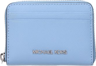 Michael Kors Jet Set Travel Damens Dokumentenhalter aus blauem Leder/Soft Sky