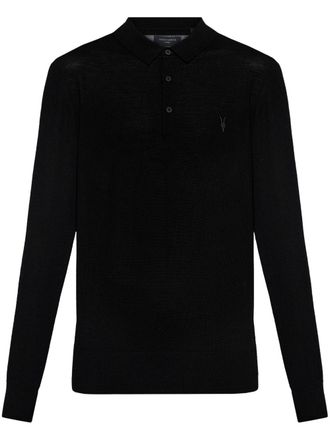 AllSaints Mode poloshirt - Zwart