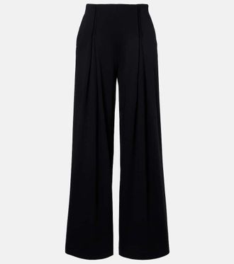 Max Mara Cocco virgin wool jersey wide-leg pants