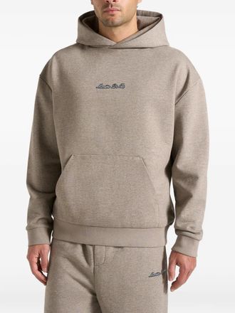 Mani&egrave;re De Voir Ollie ruimvallende hoodie met geborduurd logo - Bruin