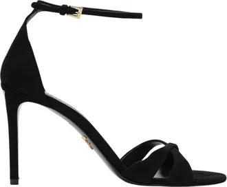 Prada High Heel Sandals, female, Black, Size: 8 1/2 US Prada Sandals Black