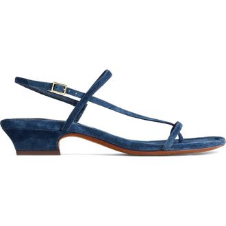 Madewell Maycie Asymmetric T-Strap Sandal in Warm Midnight at Nordstrom, Size 9.5
