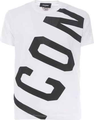 Dsquared2 Heren, Tops, Wit, Maat: 2XL Katoen