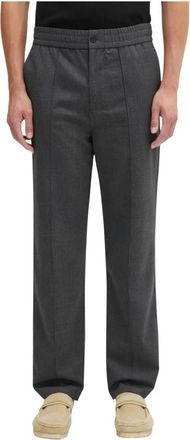 Filling Pieces Coach Twill Wool Broeken - Heren - Straight fit broeken - Grijs - XL - Wol - Broeken
