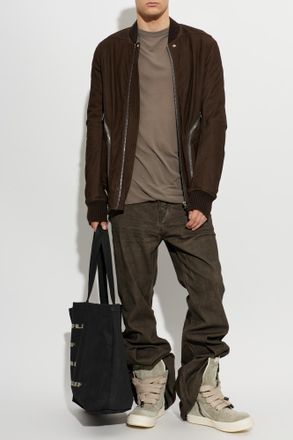 Rick Owens Crew Neck T-shirt, Mens, Grey